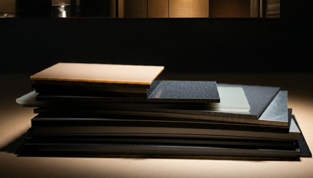 Campioni di materiali per la casa